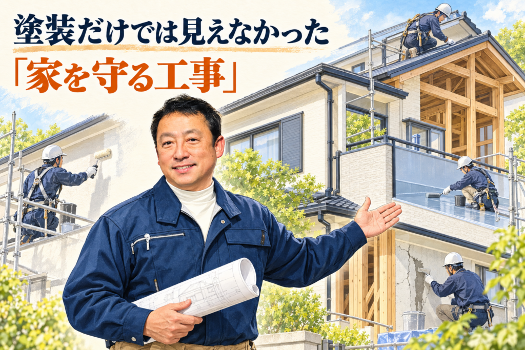 塗装職人、下地・防水の職長、木造住宅の現場監督経験から、家を守る外装工事を説明する堺俊之